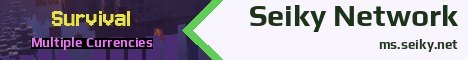 Seiky Network Minecraft server banner