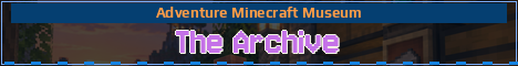The Archive Minecraft server banner