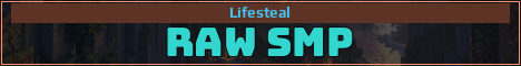 RAW SMP Minecraft server banner