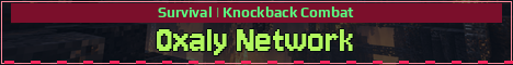 Oxaly Network Minecraft server banner