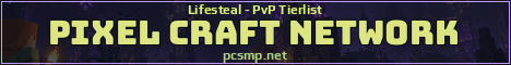 Pixel Craft Network Minecraft server banner