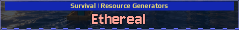 Ethereal Minecraft server banner