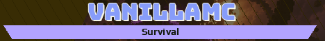VanillaMC Minecraft server banner