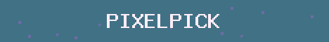 PixelPick Minecraft server banner
