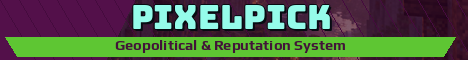 PixelPick Minecraft server banner
