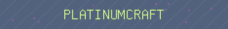 PlatinumCraft Minecraft server banner