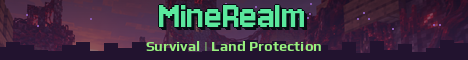 MineRealm Minecraft server banner