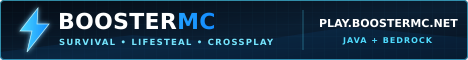 BoosterMC Minecraft server banner