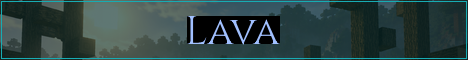 Lava Minecraft server banner