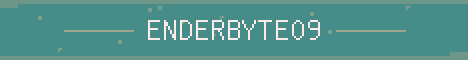 Enderbyte09's Minecraft Server Minecraft server banner