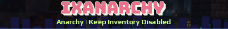IXAnarchy Minecraft server banner