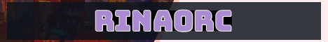 Rinaorc Minecraft server banner
