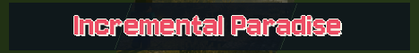 Incremental Paradise Minecraft server banner