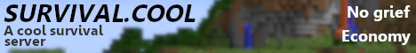 Survival.Cool Minecraft server banner