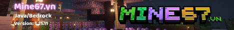 Mine67 Minecraft server banner