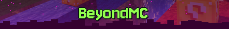 BeyondMC Minecraft server banner