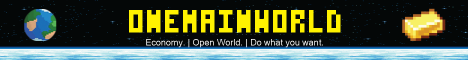 onemainworld Minecraft server banner