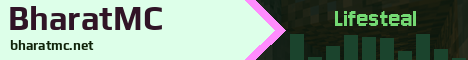 BharatMC Minecraft server banner