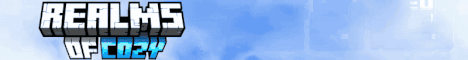 Cozy Realms Minecraft server banner