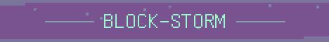 Block-Storm Minecraft server banner