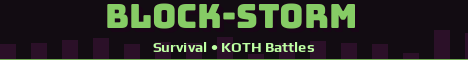 Block-Storm Minecraft server banner