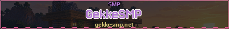 GekkeSMP Minecraft server banner