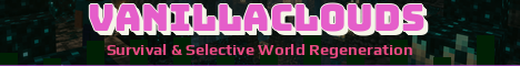 VanillaClouds Minecraft server banner