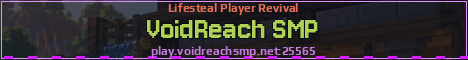 VoidReach SMP Minecraft server banner
