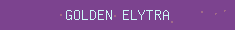 Golden Elytra Minecraft server banner