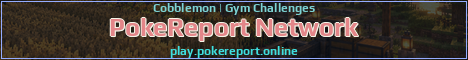 PokeReport Network Minecraft server banner