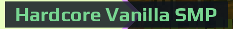 Hardcore Vanilla SMP Minecraft server banner