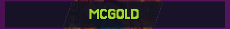 MCGOLD Minecraft server banner