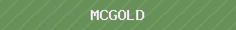 MCGOLD Minecraft server banner