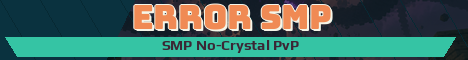 Error SMP Minecraft server banner