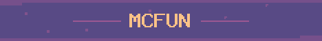 MCFun Network Minecraft server banner