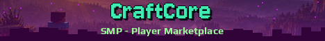 CraftCore Minecraft server banner