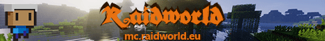 Raidworld Minecraft server banner