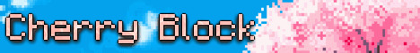 Cherry Block Minecraft server banner