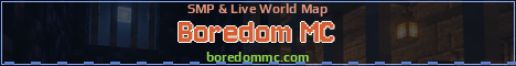 Boredom MC Minecraft server banner