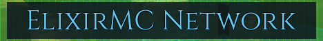 ElixirMC Network Minecraft server banner