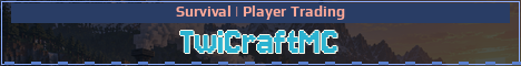 TwiCraftMC Minecraft server banner
