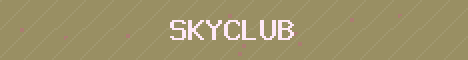 SkyClub Minecraft server banner