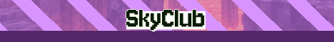 SkyClub Minecraft server banner