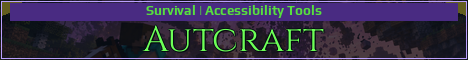 Autcraft Minecraft server banner