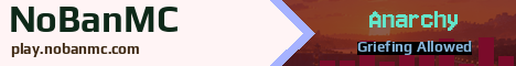 NoBanMC Minecraft server banner