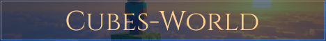 Cubes-World Minecraft server banner