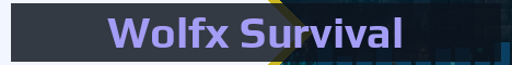 Wolfx Survival Minecraft server banner