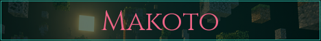 Makoto Minecraft server banner