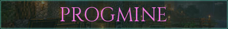 PROGMINE Minecraft server banner