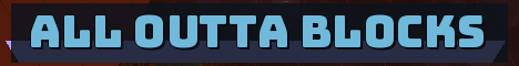 All Outta Blocks Minecraft server banner